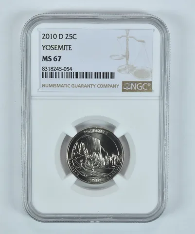 2010-D Washington Quarter ATB Yosemite America The Beautiful MS67 NGC