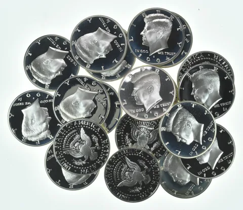 Lot (20) 1994-S Kennedy Half Dollar Proof 90% Silver $10 Face Value