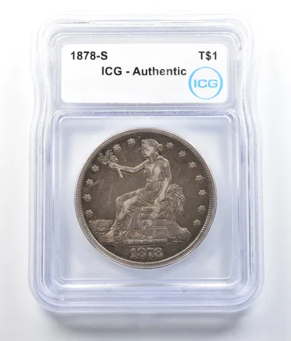 1878-S Seated Liberty Trade Dollar Authentic ICG *7860