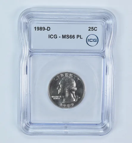 1989-D Washington Quarter MS66 PL ICG