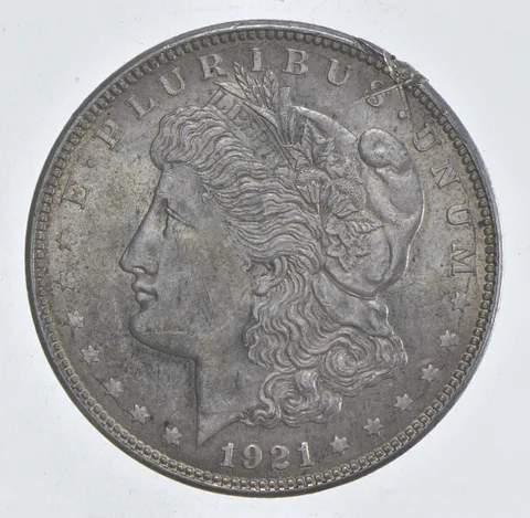 1921 Morgan Silver Dollar - Last Year Issue 90% $1 Bullion *521