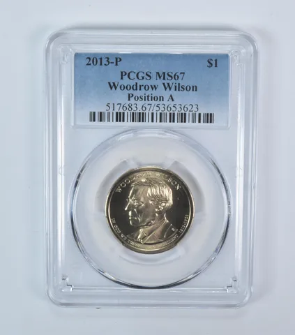 2013-P Presidential $1 Woodrow Wilson MS67 PCGS