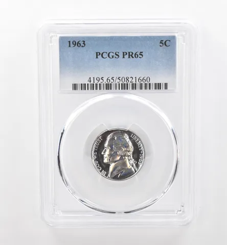 1963 Jefferson Nickel PR65 PCGS Beautiful Tone *1810