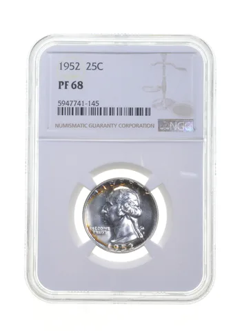 PF68 1952 Washington Quarter - Graded NGC a4314