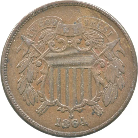 1864 Shield Two Cent Piece *6910