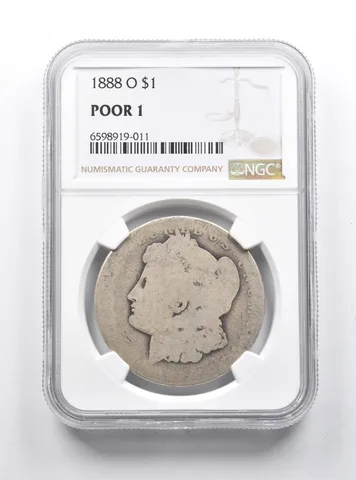 POOR 1 1888-O Morgan Silver Dollar NGC Lowball Pocket Piece a1176