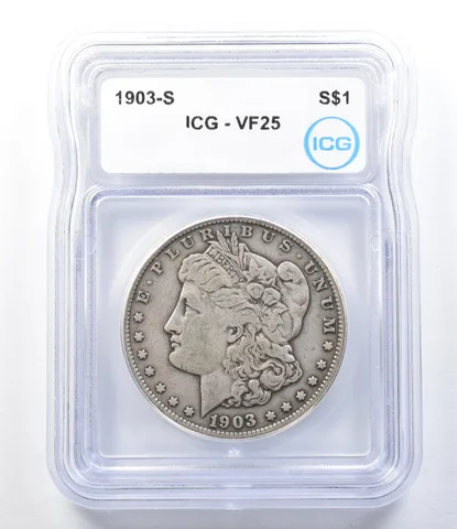 1903-S Morgan Silver Dollar VF25 ICG *8845