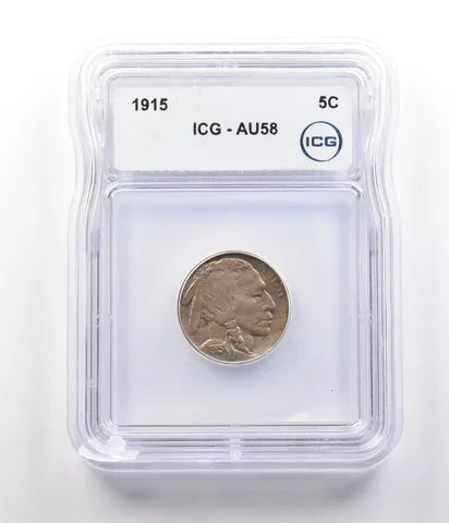 1915 Indian Head Buffalo Nickel AU58 ICG *2607