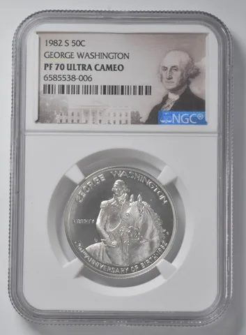 1982-S George Washington Commemorative Half Dollar PF70 NGC Special Lbl