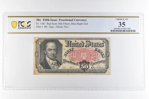 50 Cent Fifth Issue Fractional Currency Fr#1381 Choice VF 35 PCGS *6920