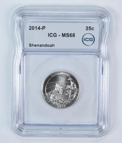 2014-P Washington Quarter ATB Shenandoah MS68 ICG