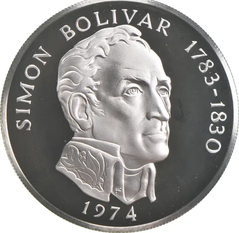 1974 Panama 20 Balboas Proof - 925 Sterling Silver - 129.59 Grams