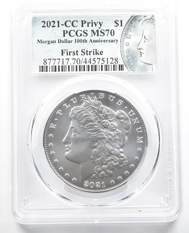 2021-CC Privy Morgan Silver Dollar First Strike MS70 PCGS *1556