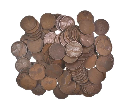 Lot of 100 1910-1919 Lincoln Wheat Cents - 2 Rolls - Collection *583