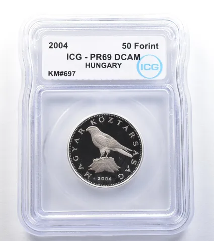 2004 Hungary 50 Forint KM#697 PR69 DCAM ICG *7953