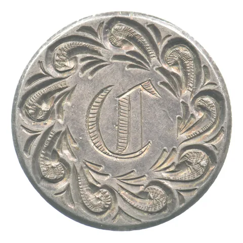 1853 Arrows Seated Liberty Dime Love Token Victorian C G *5504