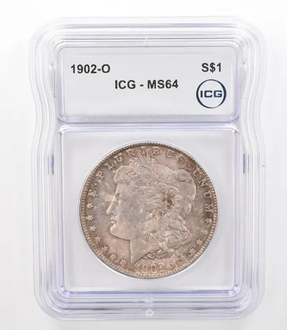 1902-O Morgan Silver Dollar MS64 ICG Beautiful Tone *3168