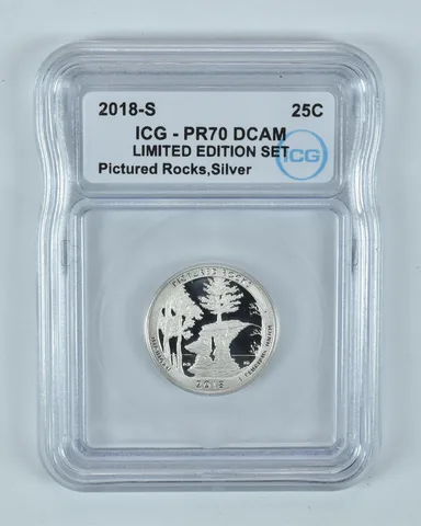 2018-S Quarter ATB Silver Pictured Rocks Limited Edition Set PR70 DCAM ICG