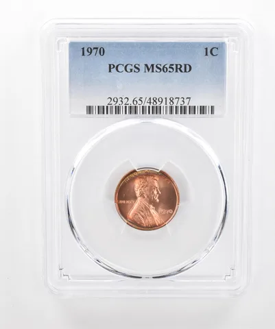 1970 Lincoln Memorial Cent MS65 RD PCGS Peripheral Tone *3031