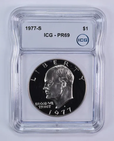1977-S Eisenhower $1 PR69 ICG