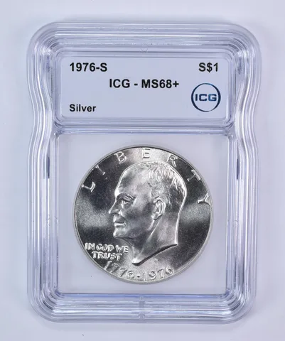 1976-S Eisenhower $1 Silver MS68+ ICG