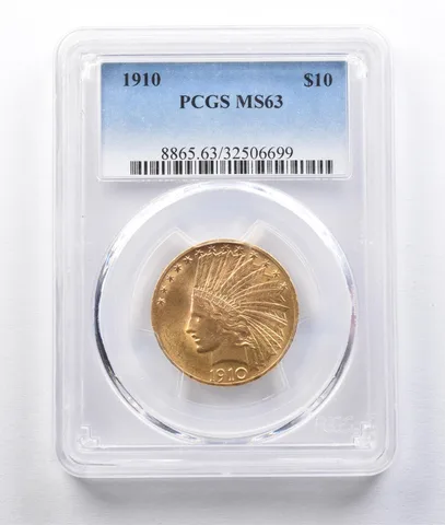 1910 $10 Indian Head Gold Eagle MS63 PCGS *2960