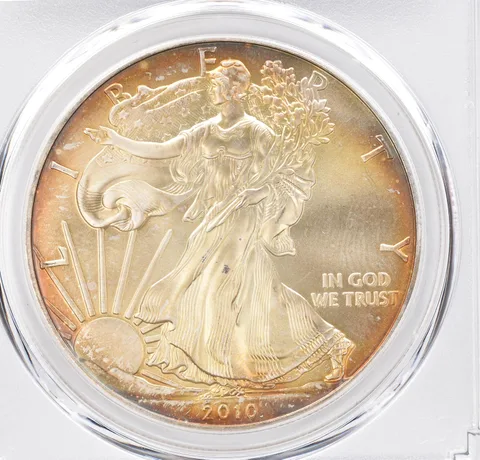 2010 American Silver Eagle MS68 PCGS Beautiful Tone *1267