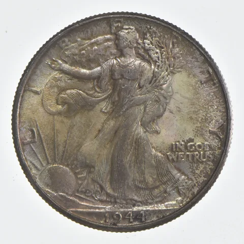 1944 Walking Liberty Half Dollar Beautiful Tone *0486