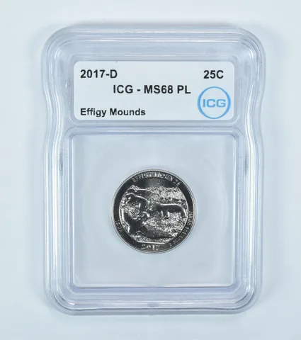 2017-D Washington Quarter ATB Effigy Mounds MS68 PL ICG