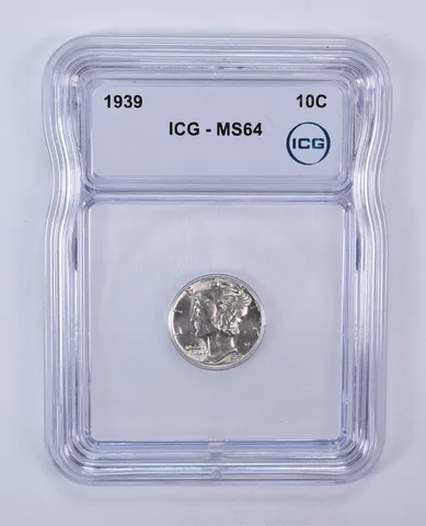1939 Mercury Dime MS64 ICG