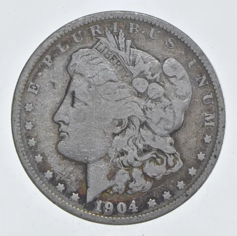 Early - 1904 Morgan Silver Dollar - 90% US Coin *939