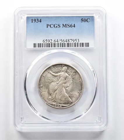 1934 Walking Liberty Half Dollar MS64 PCGS *9617