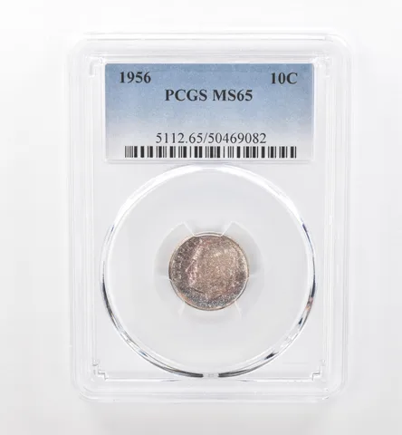 1956 Roosevelt Dime MS65 PCGS Beautiful Tone *1873