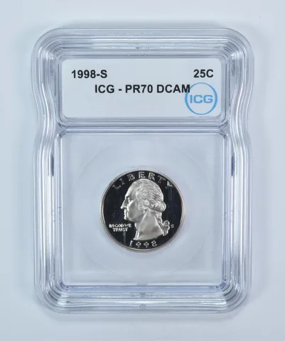 1998-S Washington Quarter PR70 DCAM ICG