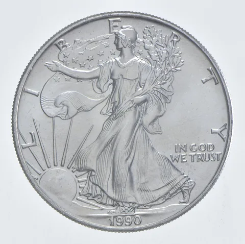 Better Date 1990 American Silver Eagle 1 Troy Oz .999 Fine Silver *204