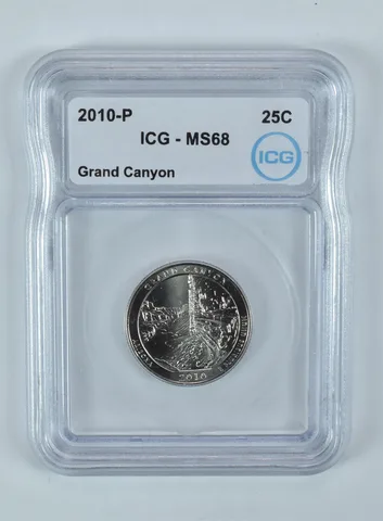 2010-P Washington Quarter ATB Grand Canyon MS68 ICG