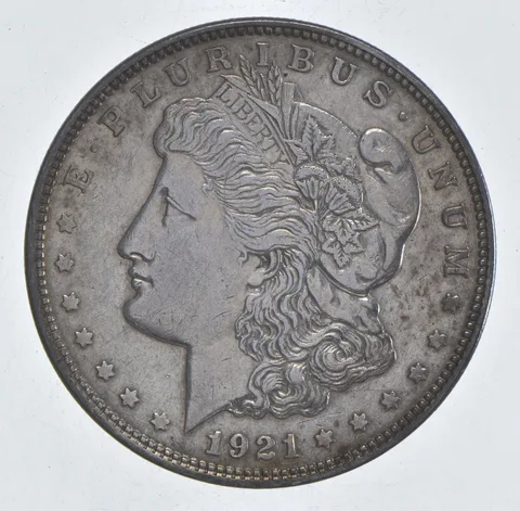 1921 Morgan Silver Dollar - Last Year Issue 90% $1 Bullion *531