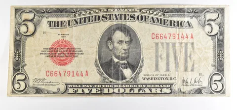1928 A $5 Legal Tender Note Red Seal *6099