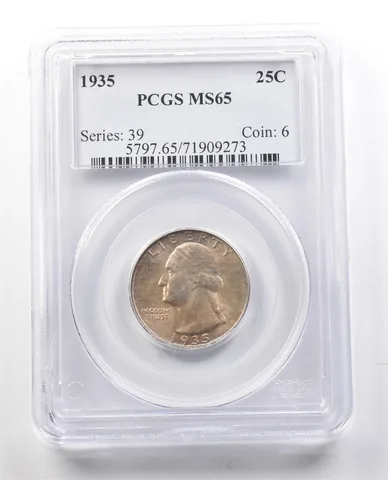 1935 Washington Quarter MS65 PCGS PQ *1352