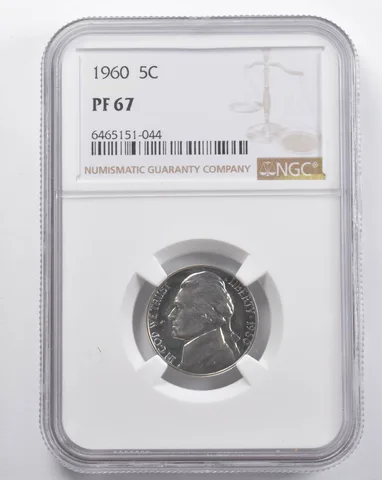 PF67 1960 Jefferson Nickel NGC a5741