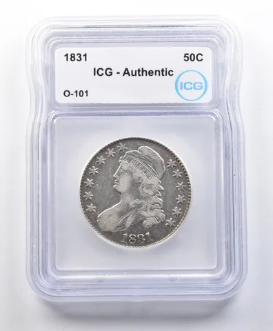 1831 Capped Bust Half Dollar O-101 Authentic ICG *3122