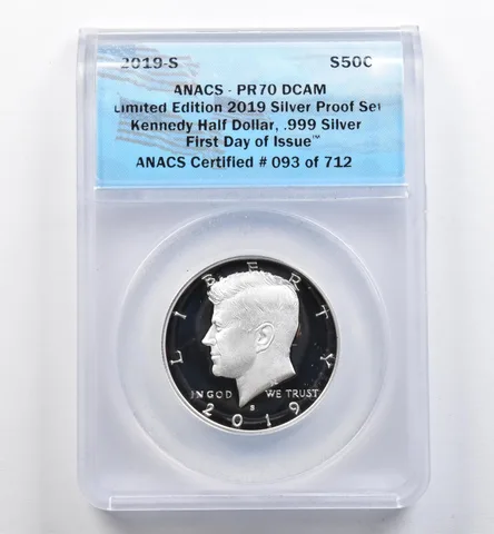 2019-S Kennedy Half Dollar Silver Limited Edition Set FDOI PR70 DCAM ANACS *9061
