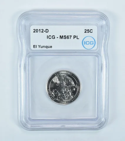 2012-D Washington Quarter ATB El Yunque MS67 PL ICG