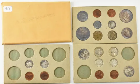 1955 US Mint P D S Mint Set Envelope Unc BU a5739
