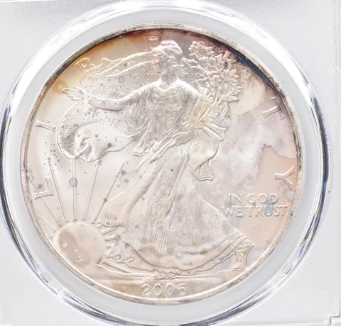 2006 American Silver Eagle MS68 PCGS Beautiful Tone *1191