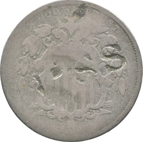 No Date Shield Nickel SS.B Countermark SSB S S B *4388