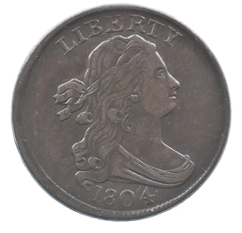 1804 Draped Bust Half Cent *9077