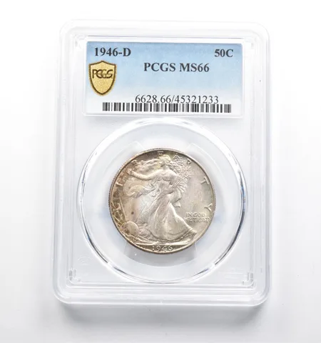 MS66 1946-D Walking Liberty Half Dollar PCGS a4709