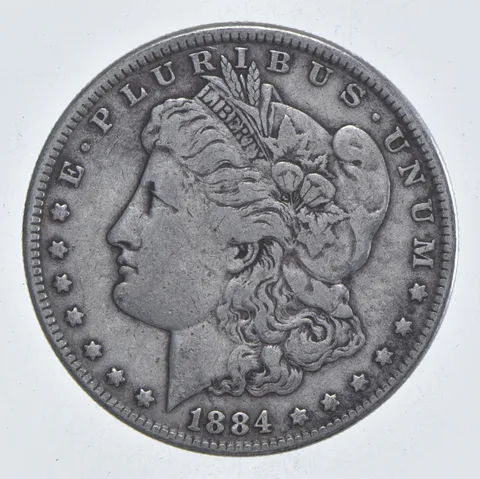 Early - 1884 Morgan Silver Dollar - 90% US Coin *157
