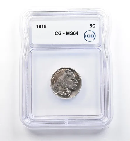 1918 Indian Head Buffalo Nickel MS64 ICG *9948